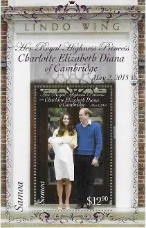 Samoa – Princess Charlotte – S/S – Mint