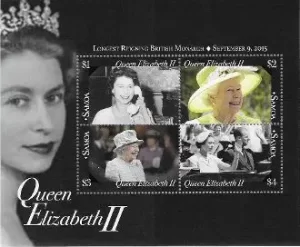 Samoa – Queen Elizabeth II/ Longest Reign – S/S – Mint