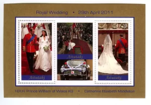 Aitutaki – Royal Wedding – Compound Sheet – Mint