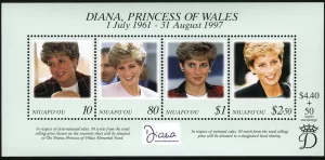 Niuafo’ou – Diana Princess of Wales S/S – Scott #201