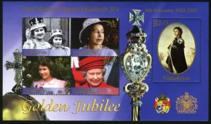 Niuafo’ou – Queen Elizabeth II 50th Anniv., M/S – Scott #239