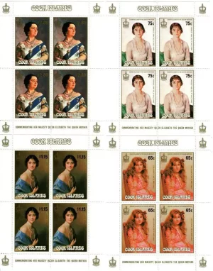 Cook Islands – Scott #871-874/MS