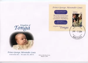 Tonga – Royal Christening – Souvenir Sheet – FDC